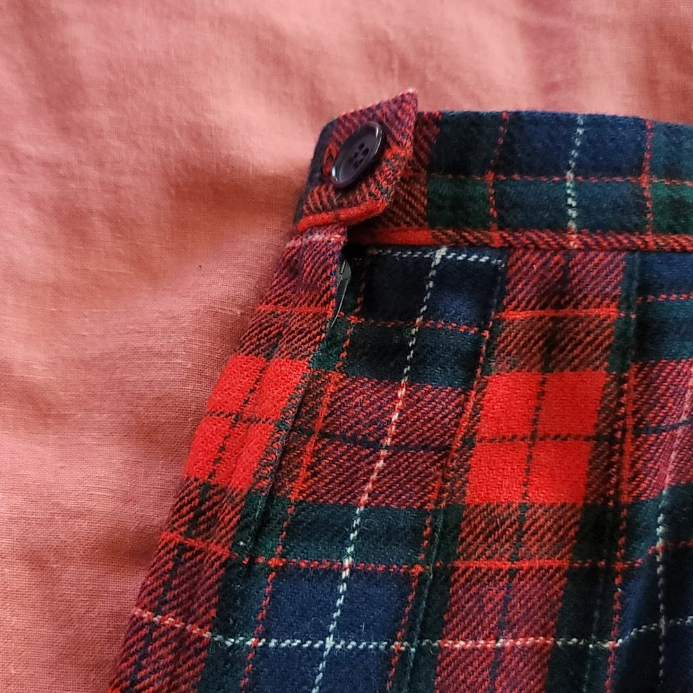 Vtg Pendleton Tartan Pleated Skirt! Such Cool Vibes! FREE SHIPPING! - Picture 6 of 9